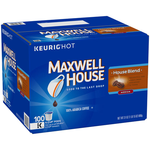 Maxwell House House Blend Medium Roast K-Cup Coffee Pods, 100 ct.